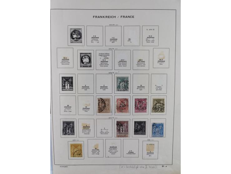 1849/1955, extensive, mainly used collection with many better items, starting with Mi.-Nr. 1 signed Bühler, good part Ceres a