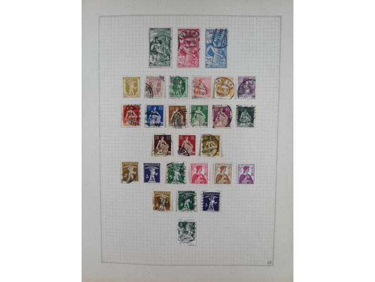 1854/1941, ungebrauchte und gestempelte Sammlung &nbsp;mit einigen besseren Werten und Sätzen, auf Albumblättern&nbsp;