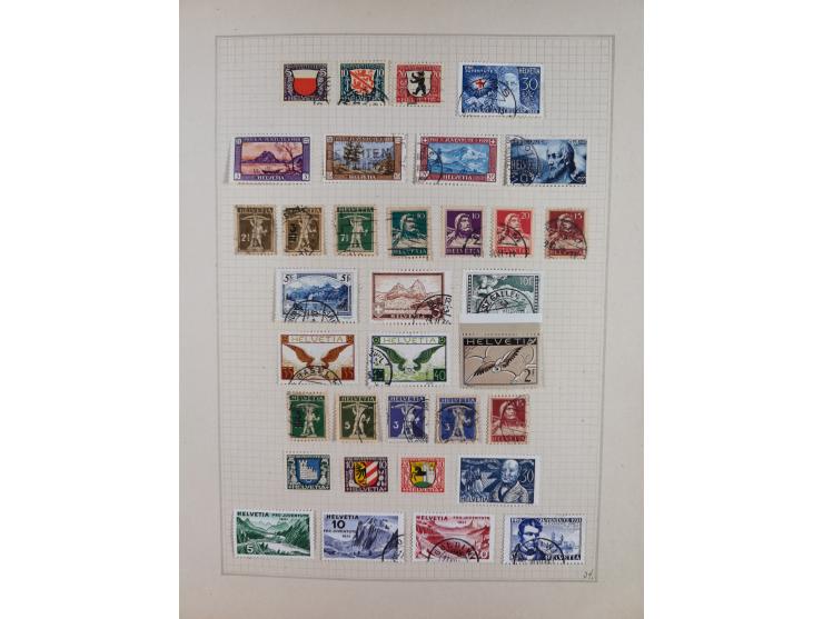 1854/1941, ungebrauchte und gestempelte Sammlung &nbsp;mit einigen besseren Werten und Sätzen, auf Albumblättern&nbsp;