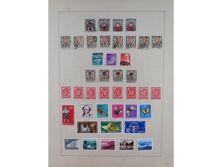 1854/1941, ungebrauchte und gestempelte Sammlung &nbsp;mit einigen besseren Werten und Sätzen, auf Albumblättern&nbsp;