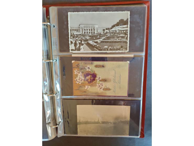 1890/1950(ca.), mostly older European postcards including a few litho's, totally ca. 300 ex. in 2 albums&nbsp;