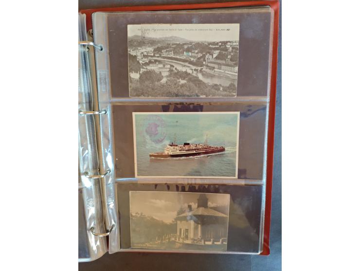 1890/1950(ca.), mostly older European postcards including a few litho's, totally ca. 300 ex. in 2 albums&nbsp;