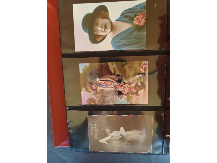 1890/1950(ca.), mostly older European postcards including a few litho's, totally ca. 300 ex. in 2 albums&nbsp;