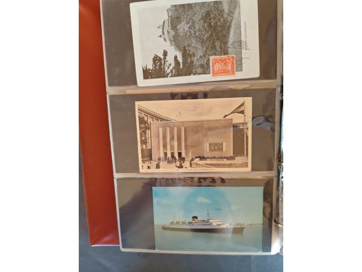 1890/1950(ca.), mostly older European postcards including a few litho's, totally ca. 300 ex. in 2 albums&nbsp;