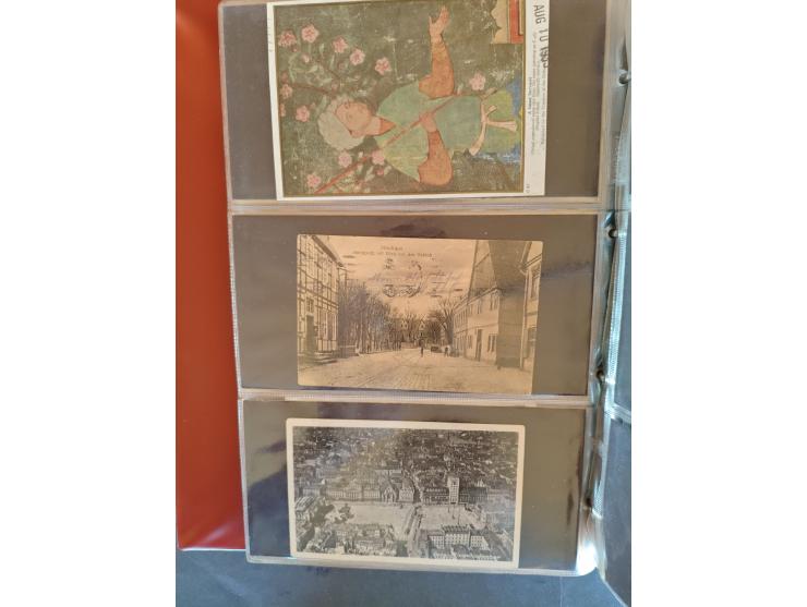 1890/1950(ca.), mostly older European postcards including a few litho's, totally ca. 300 ex. in 2 albums&nbsp;
