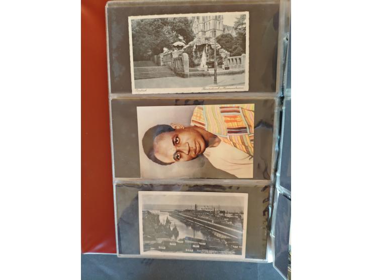 1890/1950(ca.), mostly older European postcards including a few litho's, totally ca. 300 ex. in 2 albums&nbsp;