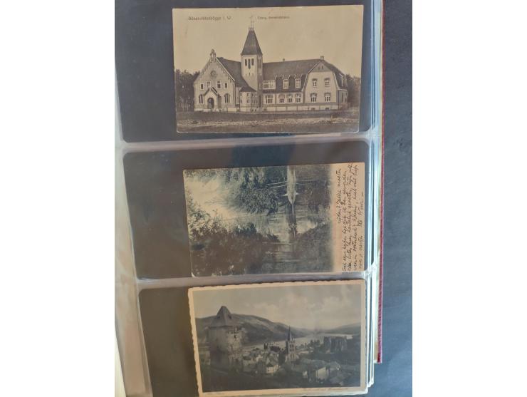 1890/1950(ca.), mostly older European postcards including a few litho's, totally ca. 300 ex. in 2 albums&nbsp;