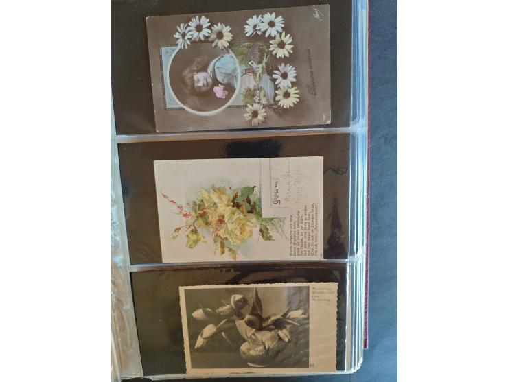 1890/1950(ca.), mostly older European postcards including a few litho's, totally ca. 300 ex. in 2 albums&nbsp;