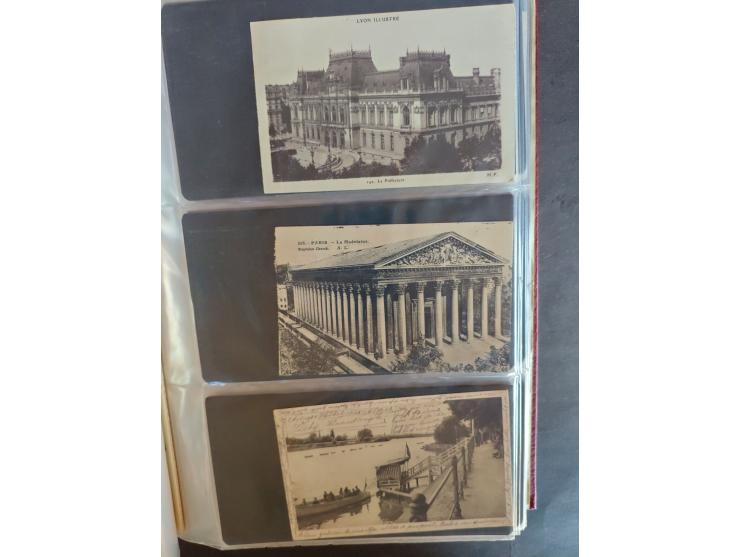 1890/1950(ca.), mostly older European postcards including a few litho's, totally ca. 300 ex. in 2 albums&nbsp;