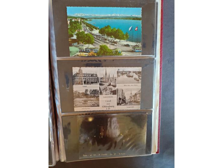 1890/1950(ca.), mostly older European postcards including a few litho's, totally ca. 300 ex. in 2 albums&nbsp;