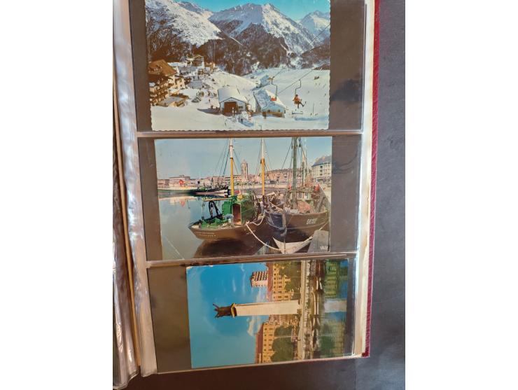 1890/1950(ca.), mostly older European postcards including a few litho's, totally ca. 300 ex. in 2 albums&nbsp;