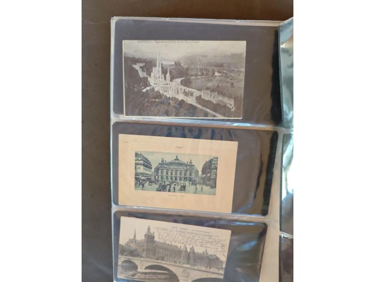 1890/1950(ca.), mostly older European postcards including a few litho's, totally ca. 300 ex. in 2 albums&nbsp;