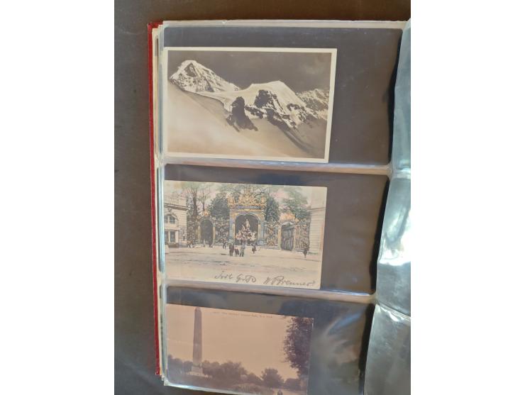 1890/1950(ca.), mostly older European postcards including a few litho's, totally ca. 300 ex. in 2 albums&nbsp;