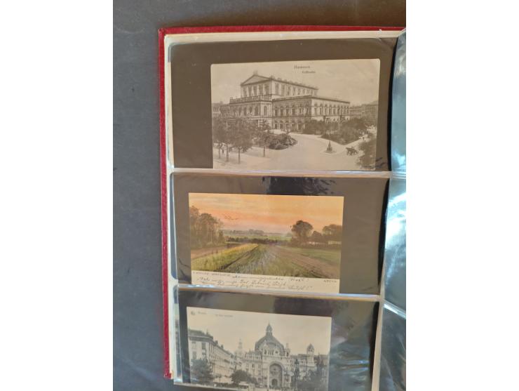 1890/1950(ca.), mostly older European postcards including a few litho's, totally ca. 300 ex. in 2 albums&nbsp;