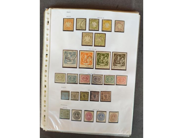 1860/1957, gestempelte, ungebrauchte und postfrische Sammlung ab Altdeutschen Staaten, etwas Kolonien, dabei einige bessere, 