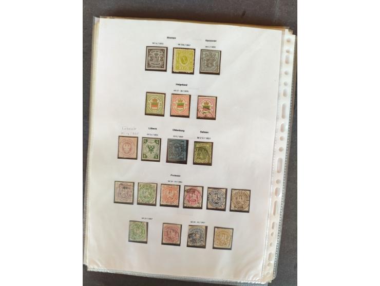 1860/1957, gestempelte, ungebrauchte und postfrische Sammlung ab Altdeutschen Staaten, etwas Kolonien, dabei einige bessere, 
