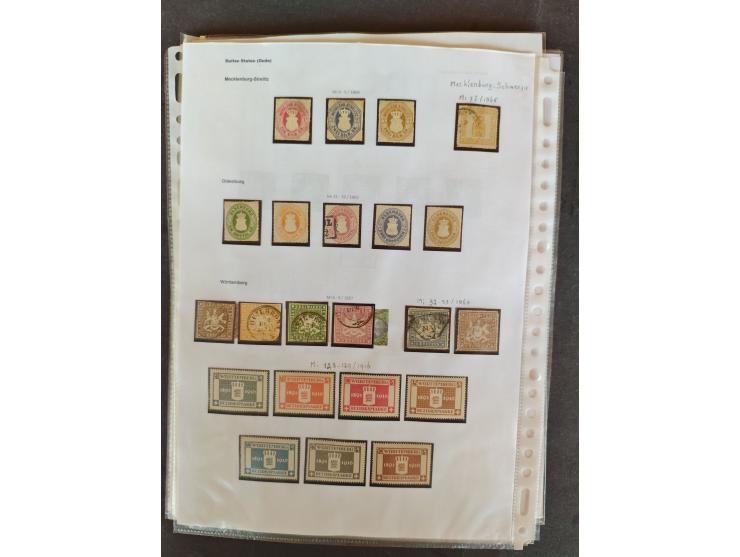 1860/1957, gestempelte, ungebrauchte und postfrische Sammlung ab Altdeutschen Staaten, etwas Kolonien, dabei einige bessere, 