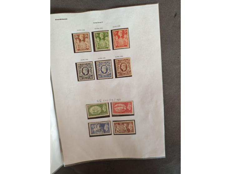 1882-1951, used and unused collection, with better material on album leaves in folder