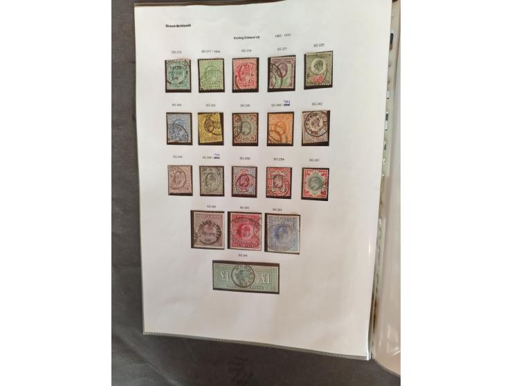 1882-1951, used and unused collection, with better material on album leaves in folder