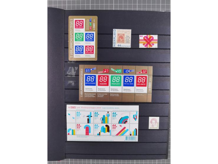 1960/2009, several collections including valid postage with face value ca. € 280, NL1 (ca. 885x), International (ca. 95), Chr