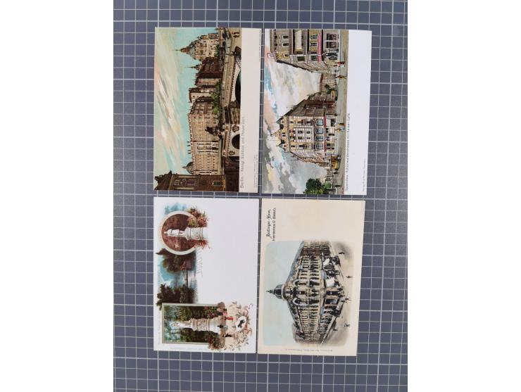 BERLIN, 40 ungebrauchte, taufrische Karten, fast ausnahmslos farbige Lithos um 1900, in dieser Erhaltung selten angeboten