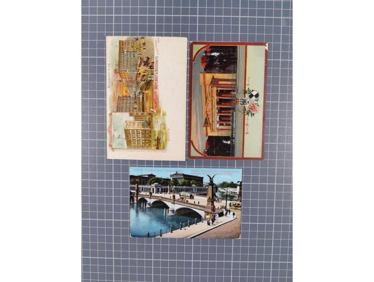 BERLIN, 40 ungebrauchte, taufrische Karten, fast ausnahmslos farbige Lithos um 1900, in dieser Erhaltung selten angeboten