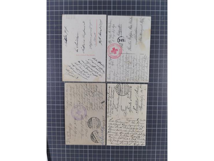 1900/20, 30 Ansichtskarten mit vielen Litho- und Gruss aus.. Karten, dabei Musterung, Garnison und Humor, Bayern, Pleissenbur