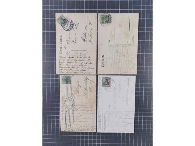 1900/20, 30 Ansichtskarten mit vielen Litho- und Gruss aus.. Karten, dabei Musterung, Garnison und Humor, Bayern, Pleissenbur