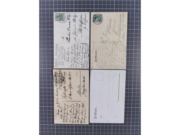 1900/20, 30 Ansichtskarten mit vielen Litho- und Gruss aus.. Karten, dabei Musterung, Garnison und Humor, Bayern, Pleissenbur