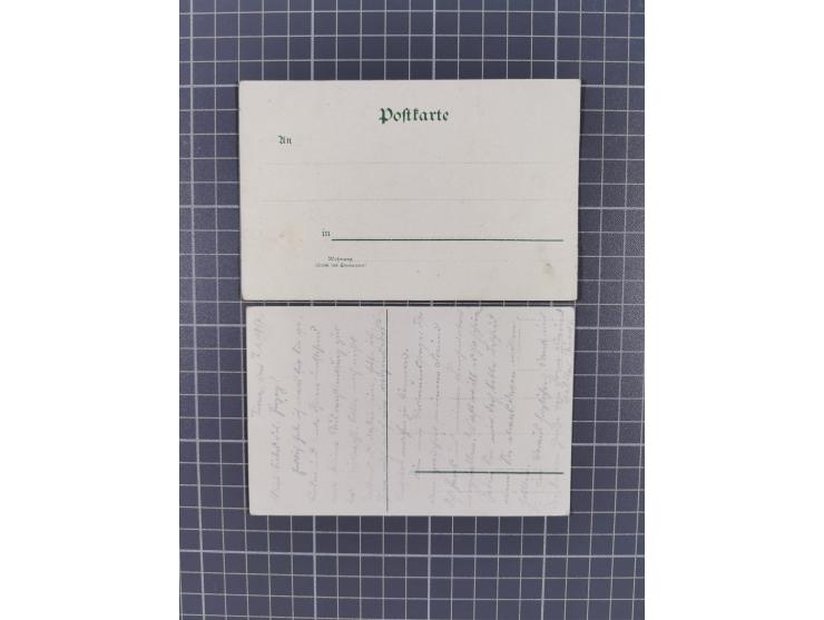 1900/20, 30 Ansichtskarten mit vielen Litho- und Gruss aus.. Karten, dabei Musterung, Garnison und Humor, Bayern, Pleissenbur