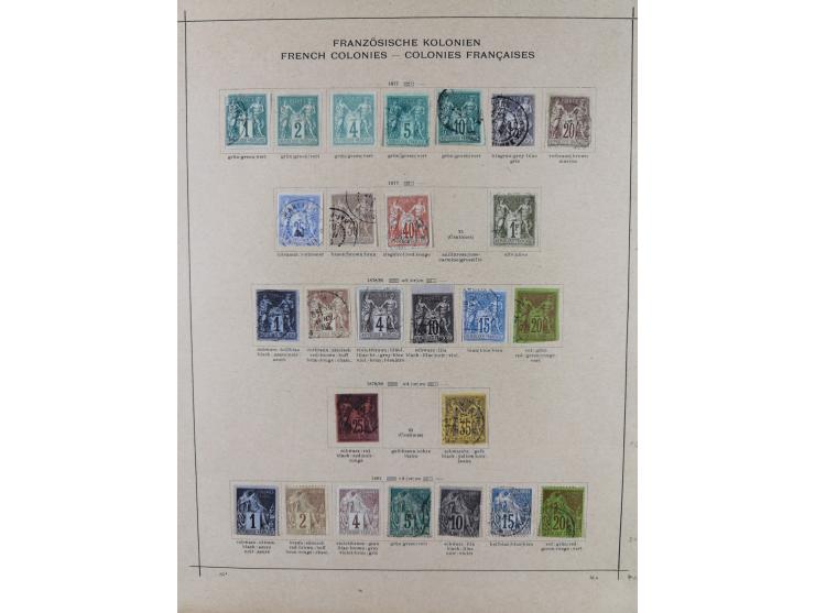 1859/1906, collection on three album pages, mostly fine cancelled, few unused