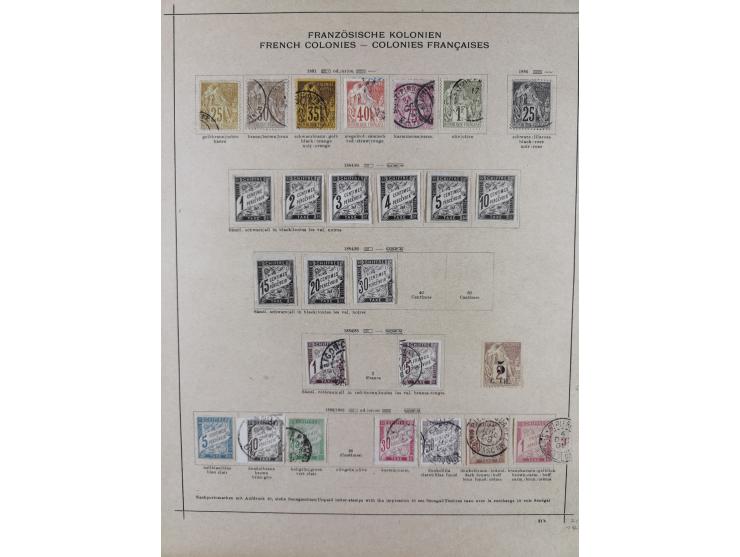 1859/1906, collection on three album pages, mostly fine cancelled, few unused