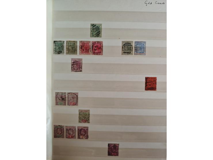 1860/1970, used and unused lot of mostly older material in 6 stockbooks