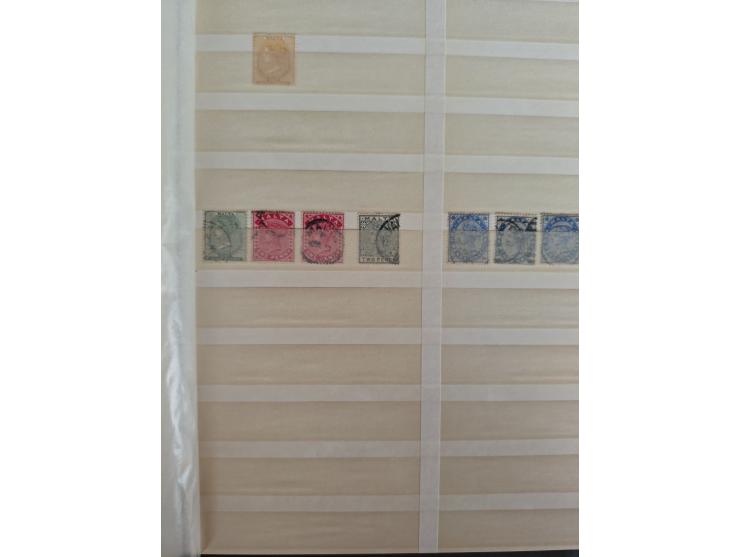 1860/1970, used and unused lot of mostly older material in 6 stockbooks