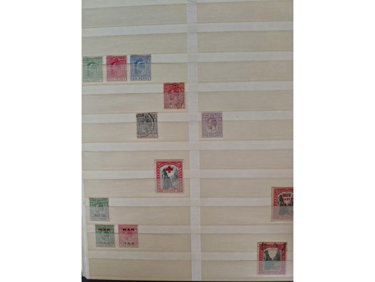 1860/1970, used and unused lot of mostly older material in 6 stockbooks