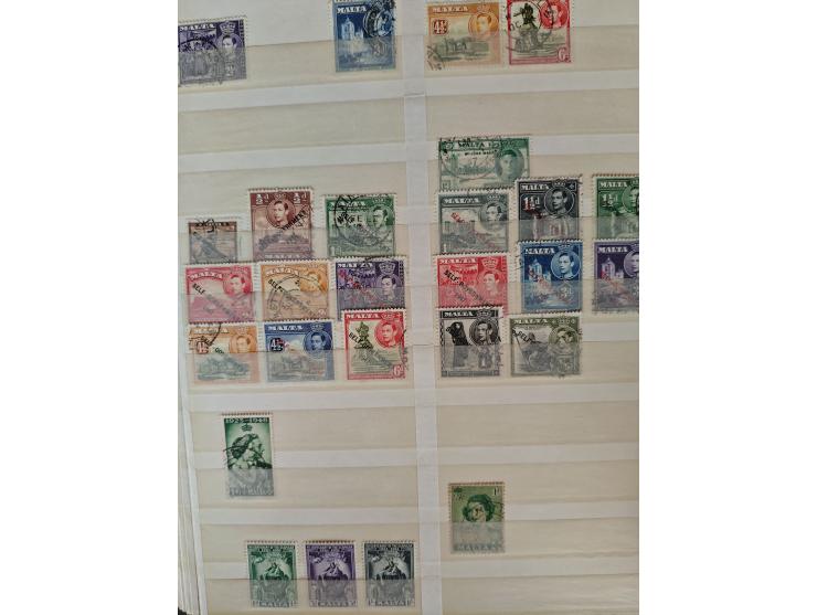 1860/1970, used and unused lot of mostly older material in 6 stockbooks