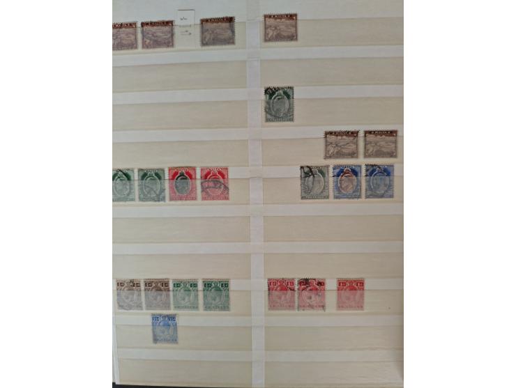 1860/1970, used and unused lot of mostly older material in 6 stockbooks