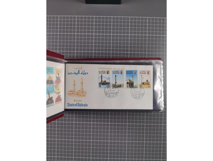 1980/2006 (ca.), collection of FDCs with some better and topical issues, in box