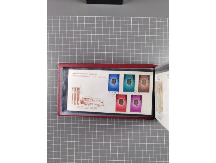 1980/2006 (ca.), collection of FDCs with some better and topical issues, in box