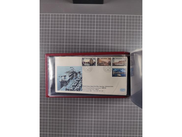 1980/2006 (ca.), collection of FDCs with some better and topical issues, in box