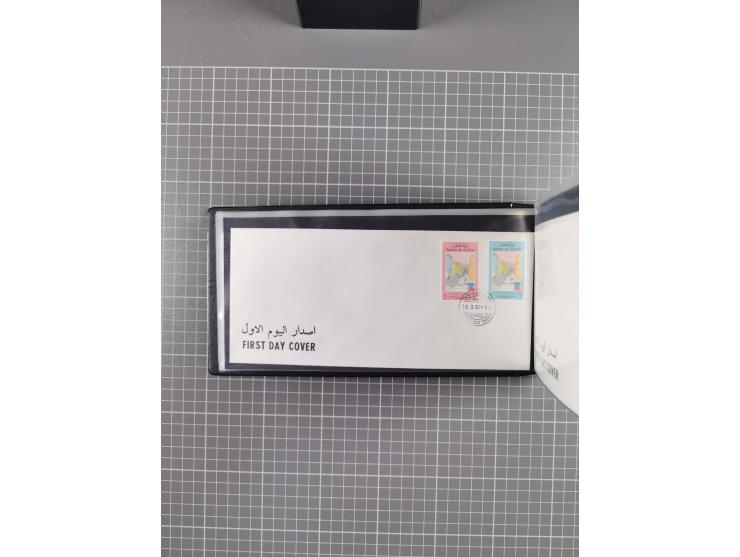 1980/2006 (ca.), collection of FDCs with some better and topical issues, in box