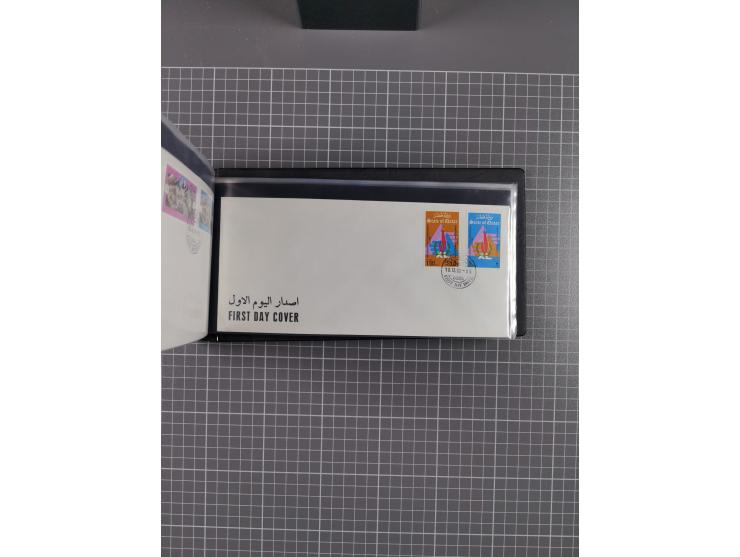 1980/2006 (ca.), collection of FDCs with some better and topical issues, in box