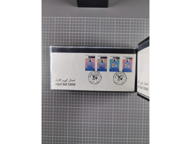 1980/2006 (ca.), collection of FDCs with some better and topical issues, in box