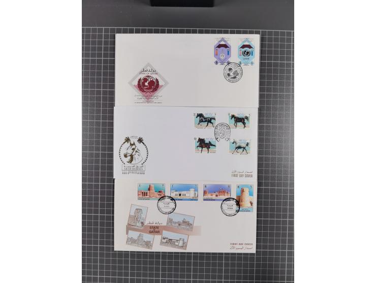 1980/2006 (ca.), collection of FDCs with some better and topical issues, in box