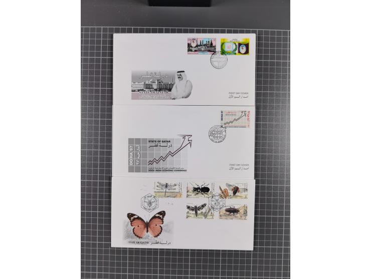 1980/2006 (ca.), collection of FDCs with some better and topical issues, in box