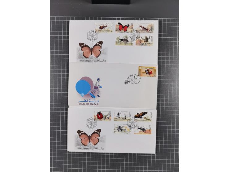 1980/2006 (ca.), collection of FDCs with some better and topical issues, in box