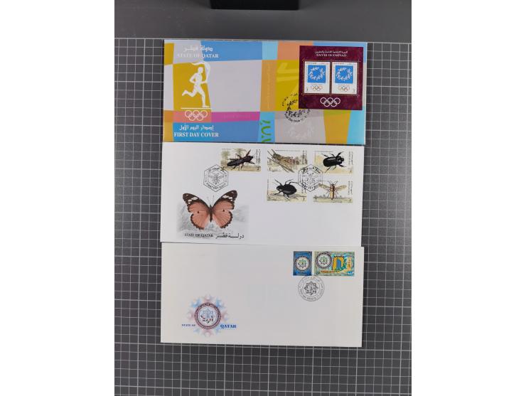 1980/2006 (ca.), collection of FDCs with some better and topical issues, in box