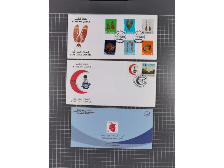 1980/2006 (ca.), collection of FDCs with some better and topical issues, in box