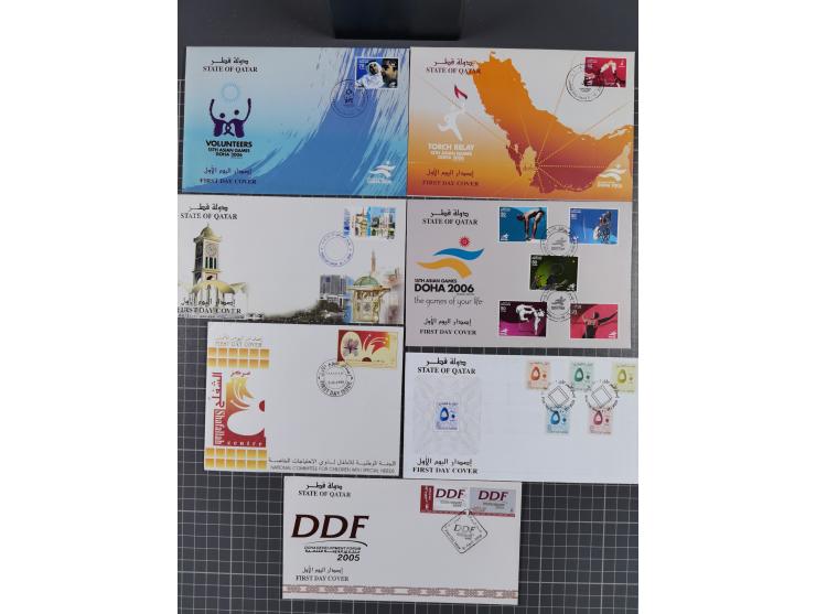 1980/2006 (ca.), collection of FDCs with some better and topical issues, in box
