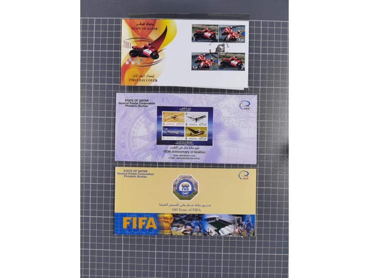 1980/2006 (ca.), collection of FDCs with some better and topical issues, in box